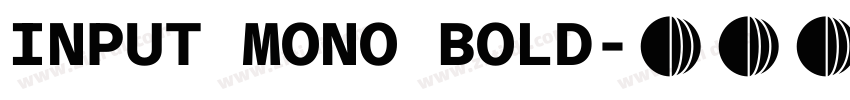 INPUT MONO BOLD字体转换